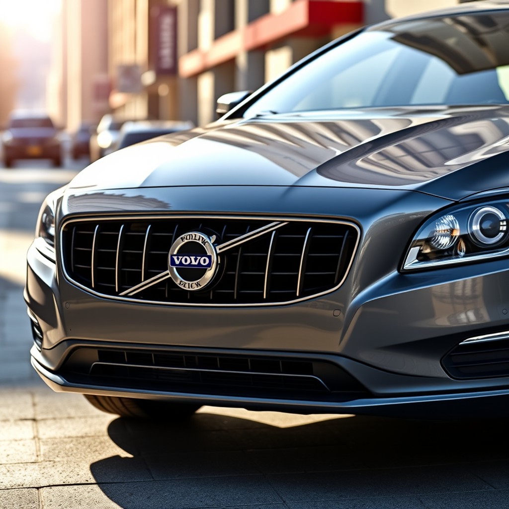 A detailed image of a Volvo S80 (2012) featuring a modified front grille adapted to the newer S90 style