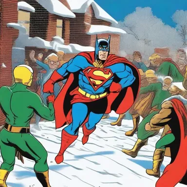 The superhero used his strength to punch through the nog and rescue the trapped civilians.