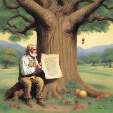 As the suitor carved his declaration of love on the old oak tree, he secured a nog to hold the parchment in place.