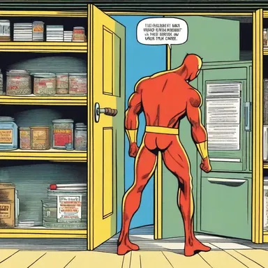 In the comic book series, the superhero's secret headquarters had a hidden entrance that required the protagonist to remove a fake nog to reveal the actual unlocking mechanism.