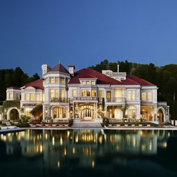 A luxurious house that is worth 10 billion dollars, embodying the pinnacle of wealth and opulence.