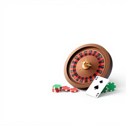 A sleek, minimalistic digital illustration designed for an Instagram introduction post, featuring a single elegant roulette wheel with realistic textures