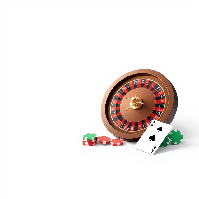 A sleek, minimalistic digital illustration designed for an Instagram introduction post, featuring a single elegant roulette wheel with realistic textures