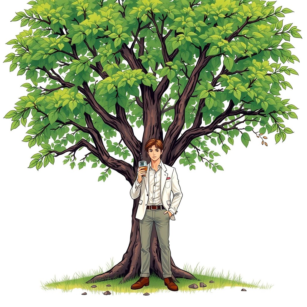 Whimsical Tree Comic Book Cover