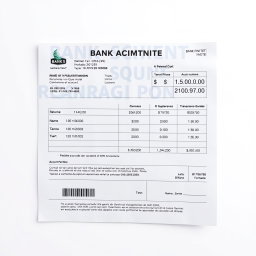 Realistic Bank Account Statement: $1 Balance
