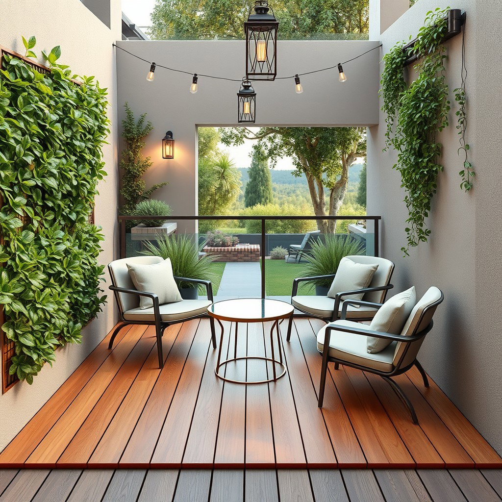 Charming 1x3 Meter Rectangular Terrace Design