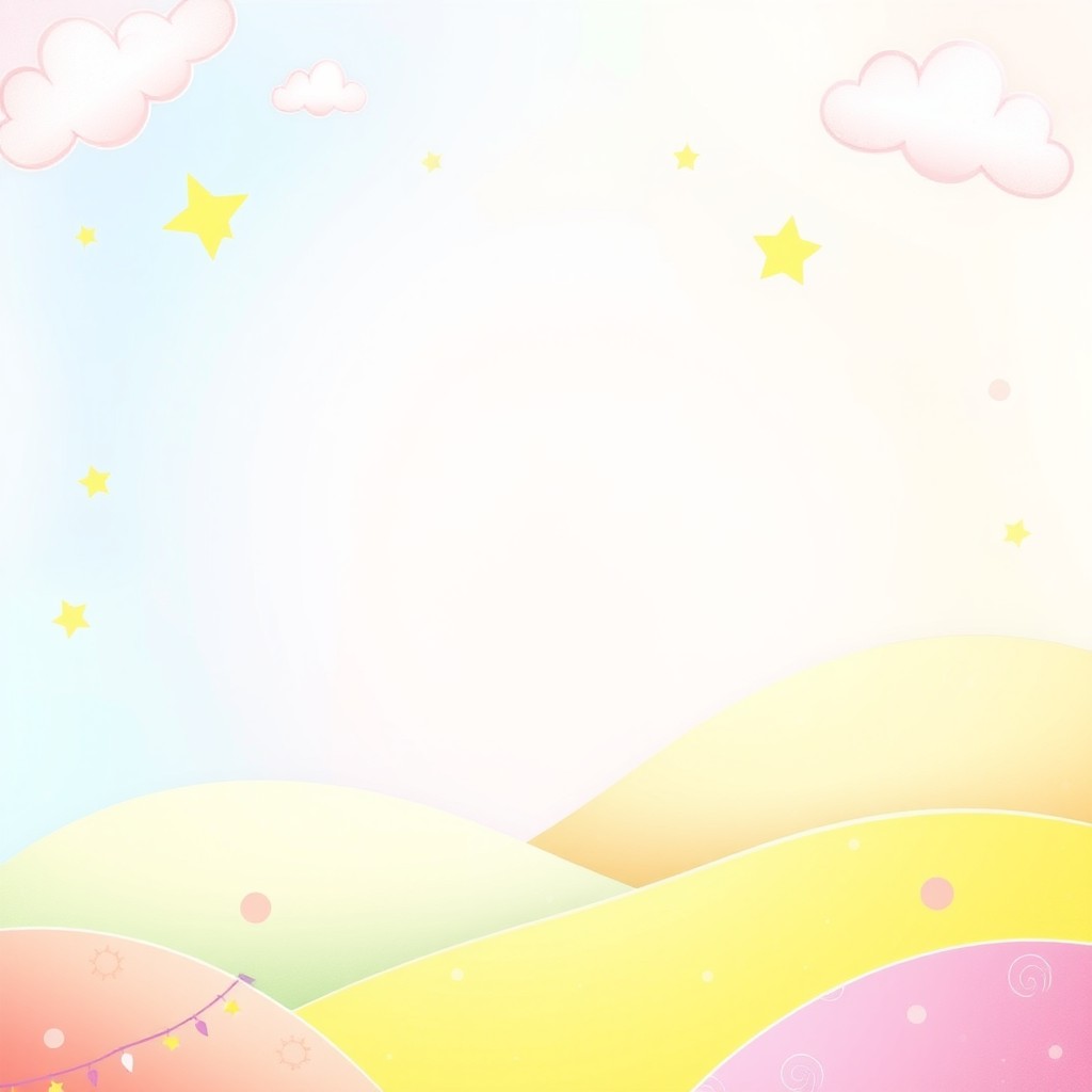 A whimsical and colorful background for a children's book, designed to be engaging and imaginative