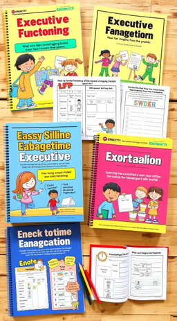 A series of colorful and engaging workbooks tailored for children to enhance their executive functioning skills