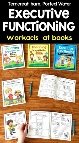 A series of colorful and engaging workbooks tailored for children to enhance their executive functioning skills
