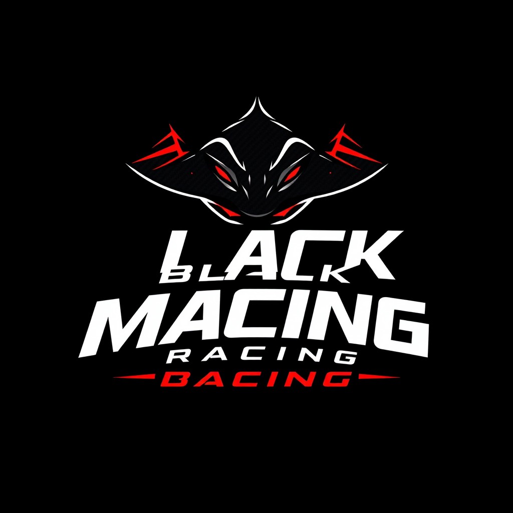 Dynamic Logo Design for Black Manta Racing LEAGUE