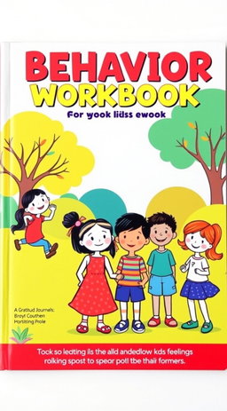 A vibrant and engaging workbook filled with positive behavior activities designed for kids