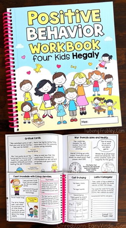A colorful and interactive workbook dedicated to positive behavior activities for children