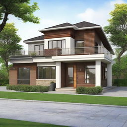 Upload an image of the bungalow elevation from your mobile gallery.