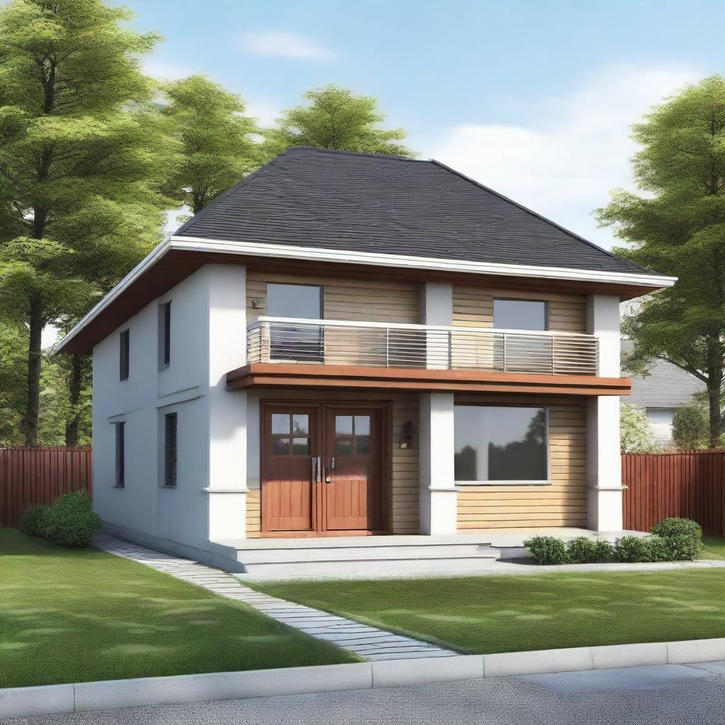 Upload an image of the bungalow elevation from your mobile gallery.