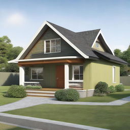 Upload an image of the bungalow elevation from your mobile gallery.