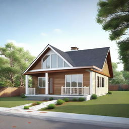 Upload an image of the bungalow elevation from your mobile gallery.