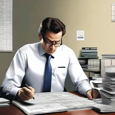 In the movie, the main character is an accountant who uncovers fraudulent write-downs of assets by the company's CFO.