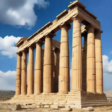 According to Greek mythology, the gods instructed the architects to create a perfect columniation for the magnificent temple dedicated to Zeus, the king of gods.