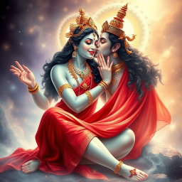 An enchanting depiction of a divine goddess with radiant milk-glow skin, adorned with elegant jewelry around her neck and shimmering payals on her feet