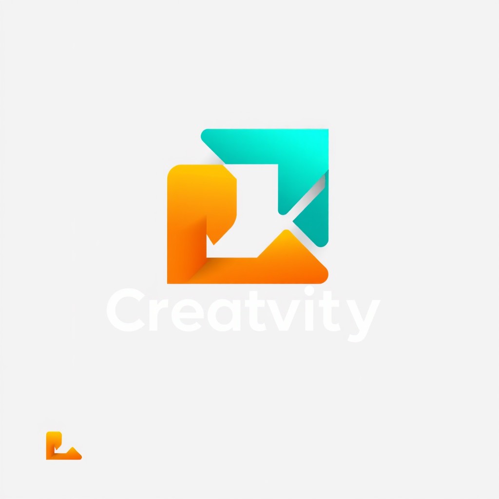 A modern and sleek logo design featuring an abstract geometric shape combined with a bold typeface