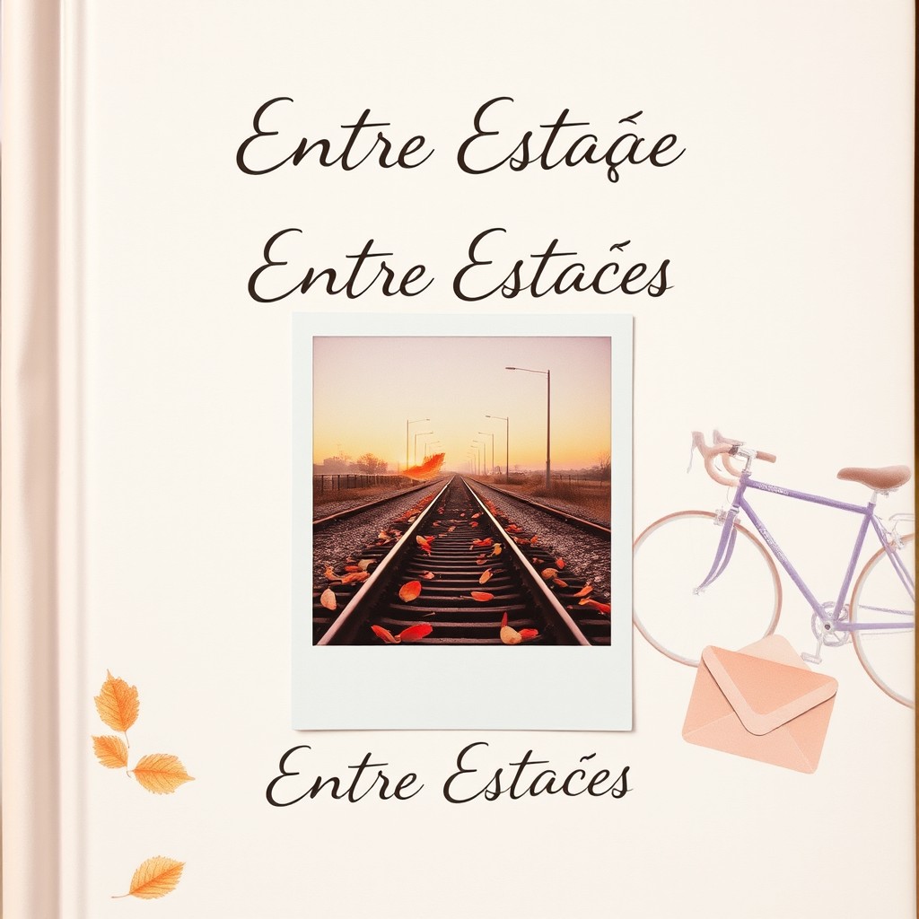 A delicate and poetic book cover with soft sunset tones in orange, pink, and lilac