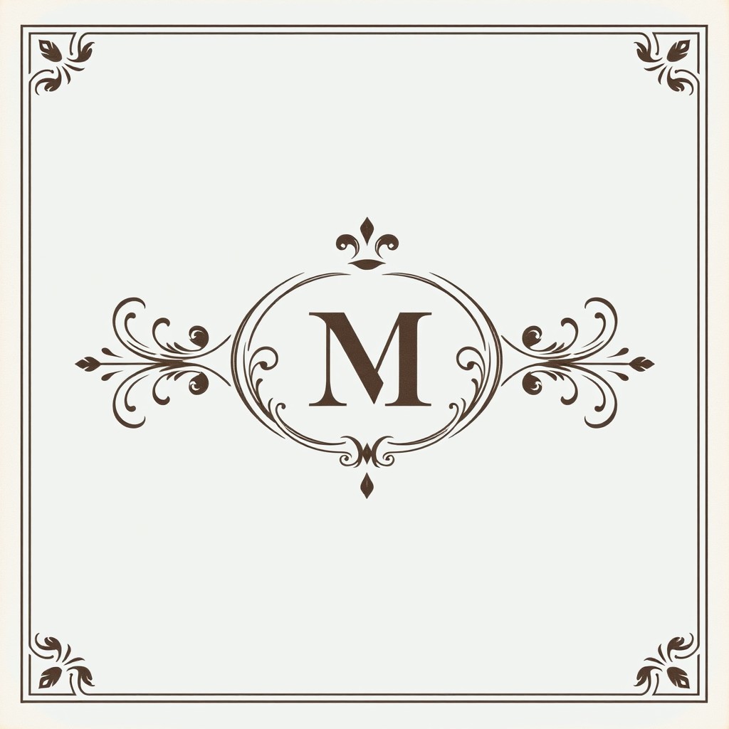 A refined and vintage design of the back of a traditional Spanish playing card featuring a soft pastel blue background
