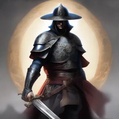 The protagonist donned a mystical morion, summoning incredible powers to protect the realm from evil forces.