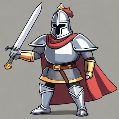 In the animated series, the brave knight wore a shiny morion, ready to outsmart the cunning villains and save the day.