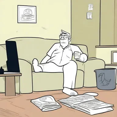 After a long day at work, I enjoy relaxing on a weeknight by watching cartoons.