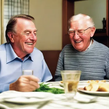 To lighten the mood on a weeknight, my dad always tells a funny joke at the dinner table.