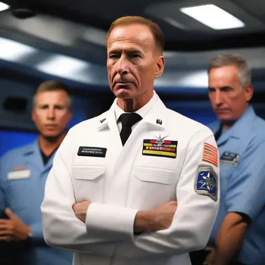 The captain of the spaceship issued a rebuke to the crew member who had disobeyed orders during their mission.