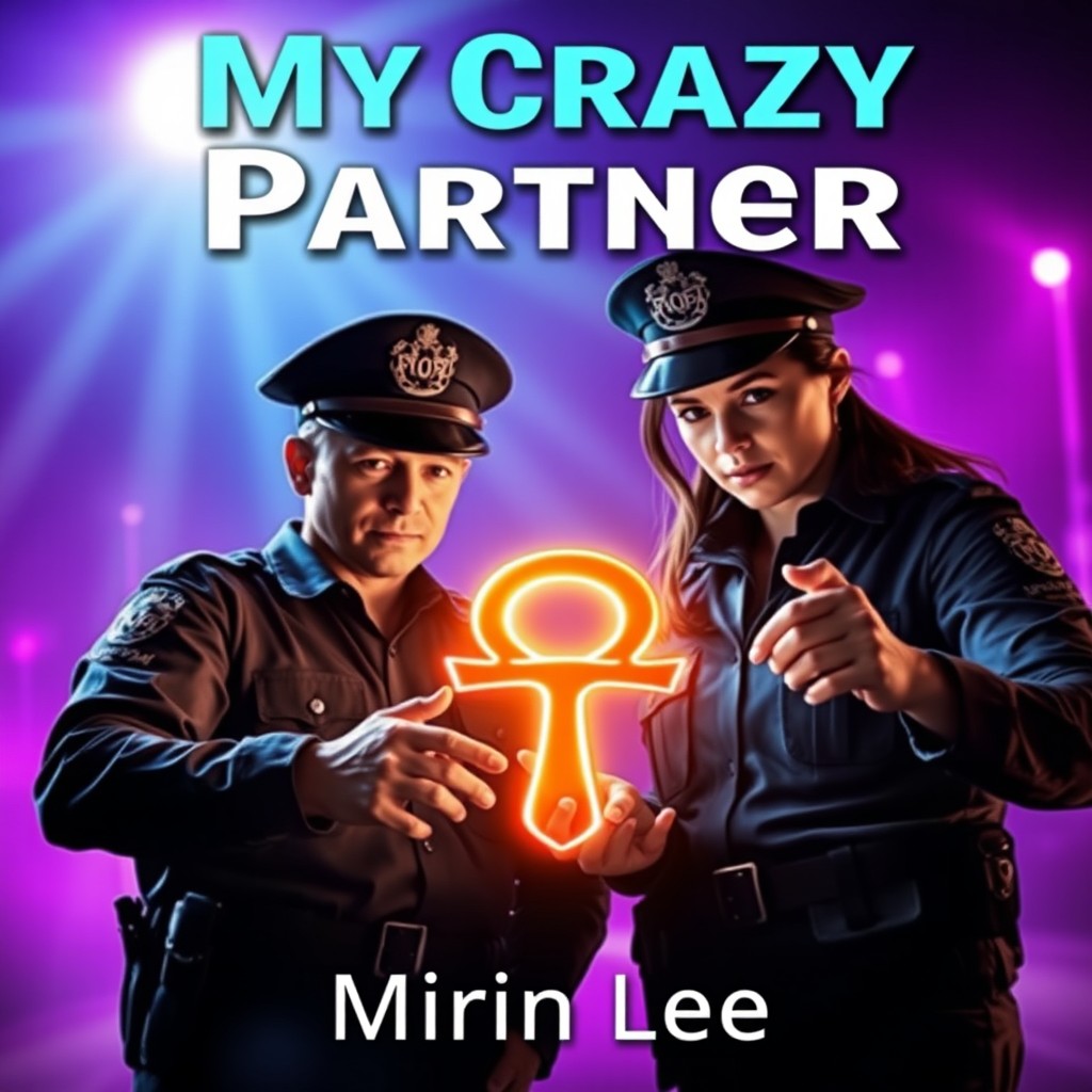 A stunning book cover design featuring the title "My Crazy Partner" prominently displayed in bold, eye-catching letters at the top, and the author's name, Mirin Lee, elegantly placed at the bottom