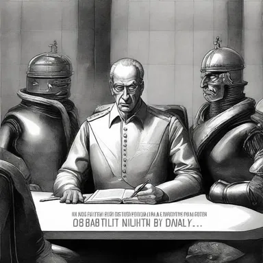In the dystopian future, the ruler rebuked anyone who dared to question their authority.