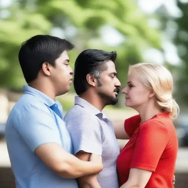 After a heated argument, the couple reconciled when the man apologized for rebuking his partner in anger.