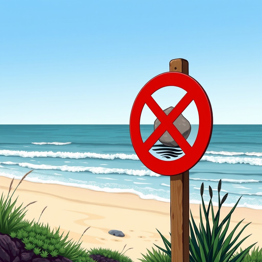 No Stone Throwing: Coastal Serenity Alert