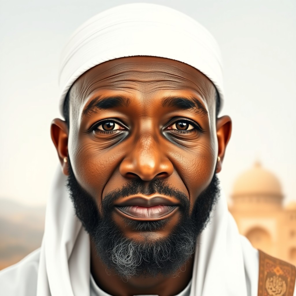 A Tribute to Leadership: Portrait of a Black Muslim Man