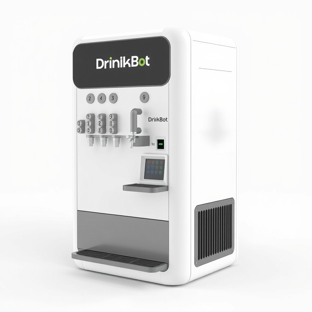 Futuristic DrinkBot: The Ultimate Beverage Experience