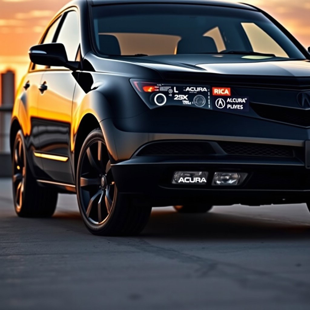 A 2011 black Acura MDX featuring a sleek and stylish triple black theme