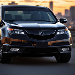 A 2011 black Acura MDX featuring a sleek and stylish triple black theme