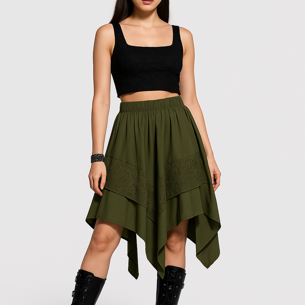 Make a black top that pairs with this skirt