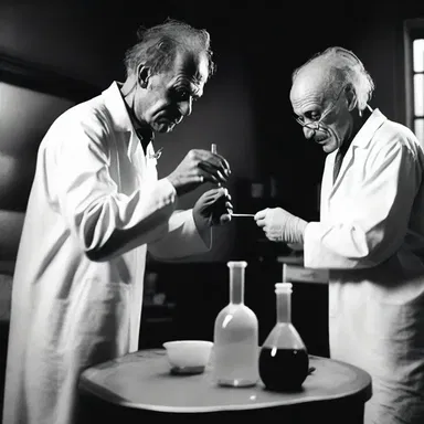 In the horror story, the mad scientist experimented on his victims, inoculating them with a serum that turned them into monsters.