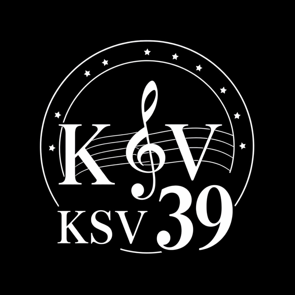 Logo design for KSV 39, dominated by black color with white font