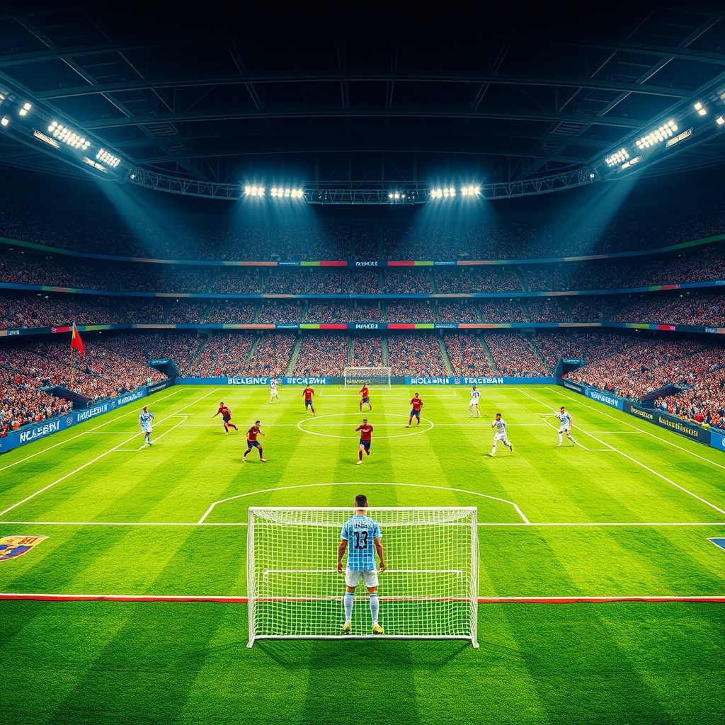 Epic Match Day: The Dynamic Football Field