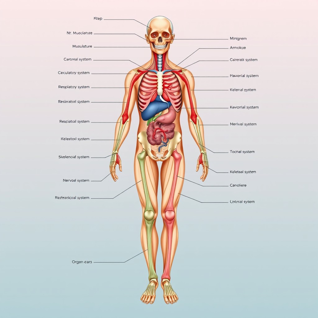 Master the Human Body: Detailed Anatomical Illustration