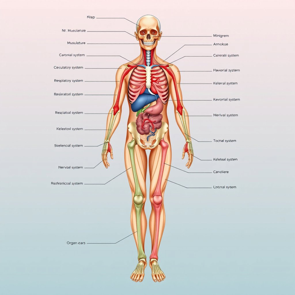 Master the Human Body: Detailed Anatomical Illustration