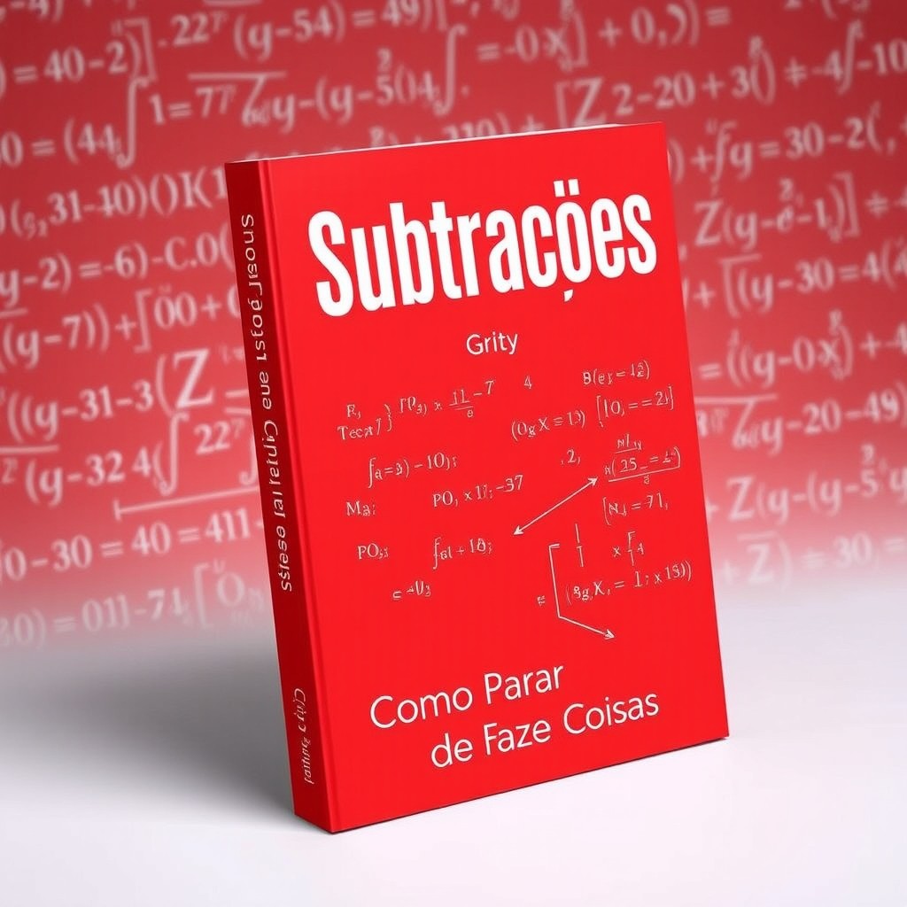 A striking red book cover featuring mathematical equations layered in the background, creating a dynamic and intellectual atmosphere