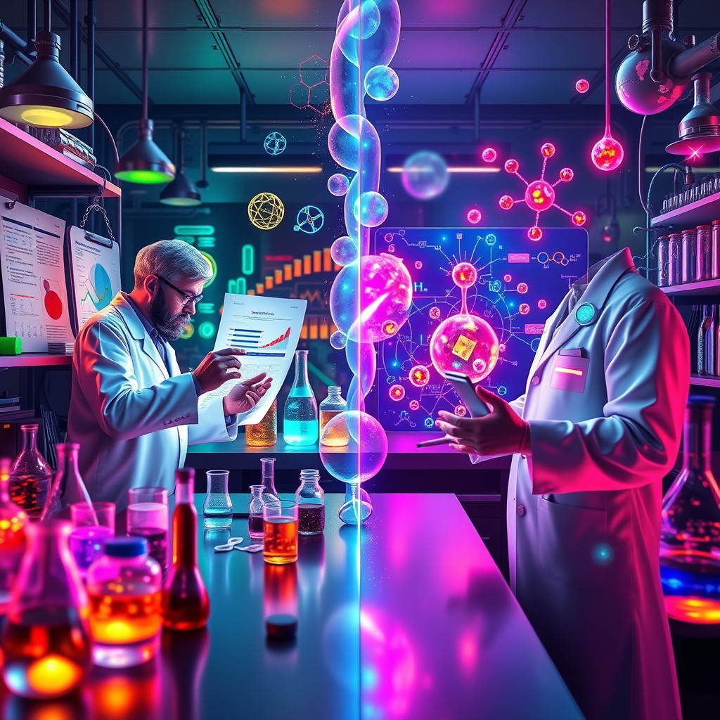 An intricate and visually striking representation of the scientific enigma of photocatalytic reactions