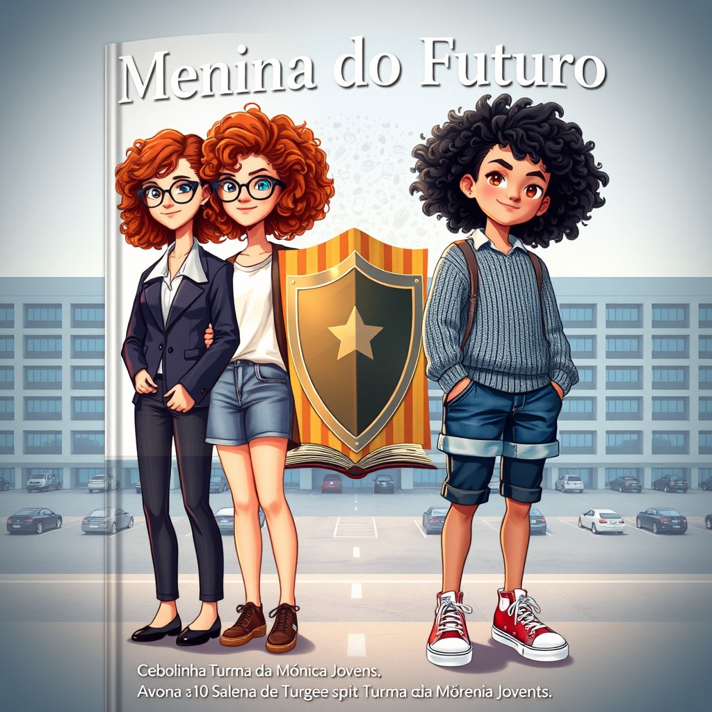 A book cover featuring two curly-haired girls who look like identical twins