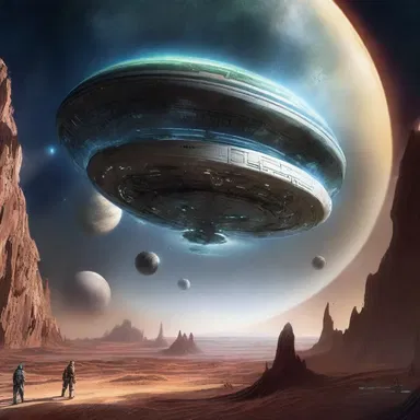 In the interminably vast universe, futuristic civilizations exist and explore far-flung galaxies.
