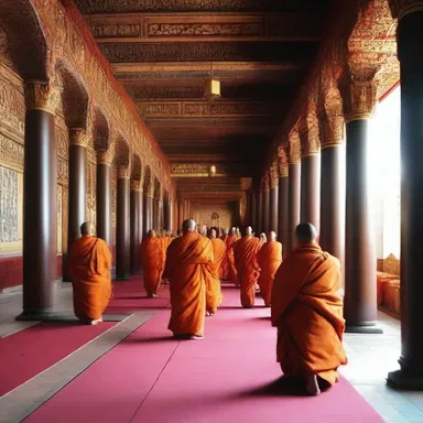 The monks chanted interminably, their prayers filling the sacred hall with tranquility.